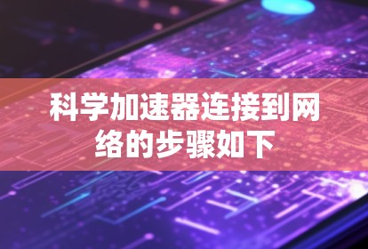 科学加速器连接到网络的步骤如下