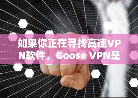 如果你正在寻找高速VPN软件，Goose VPN是一个不错的选择。以下是使用Goose VPN的步骤说明，帮助你快速安装和使用