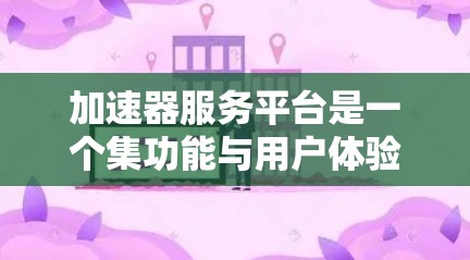加速器服务平台是一个集功能与用户体验于一身的工具，旨在帮助用户高效地进行各种加速任务。以下是对该平台的总结